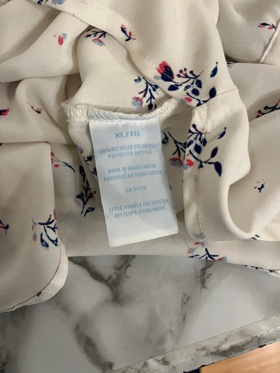 😍SHOW SPECIAL PENMANS Cream Floral Long-Sleeve Blouse XL - Picture 5 of 8